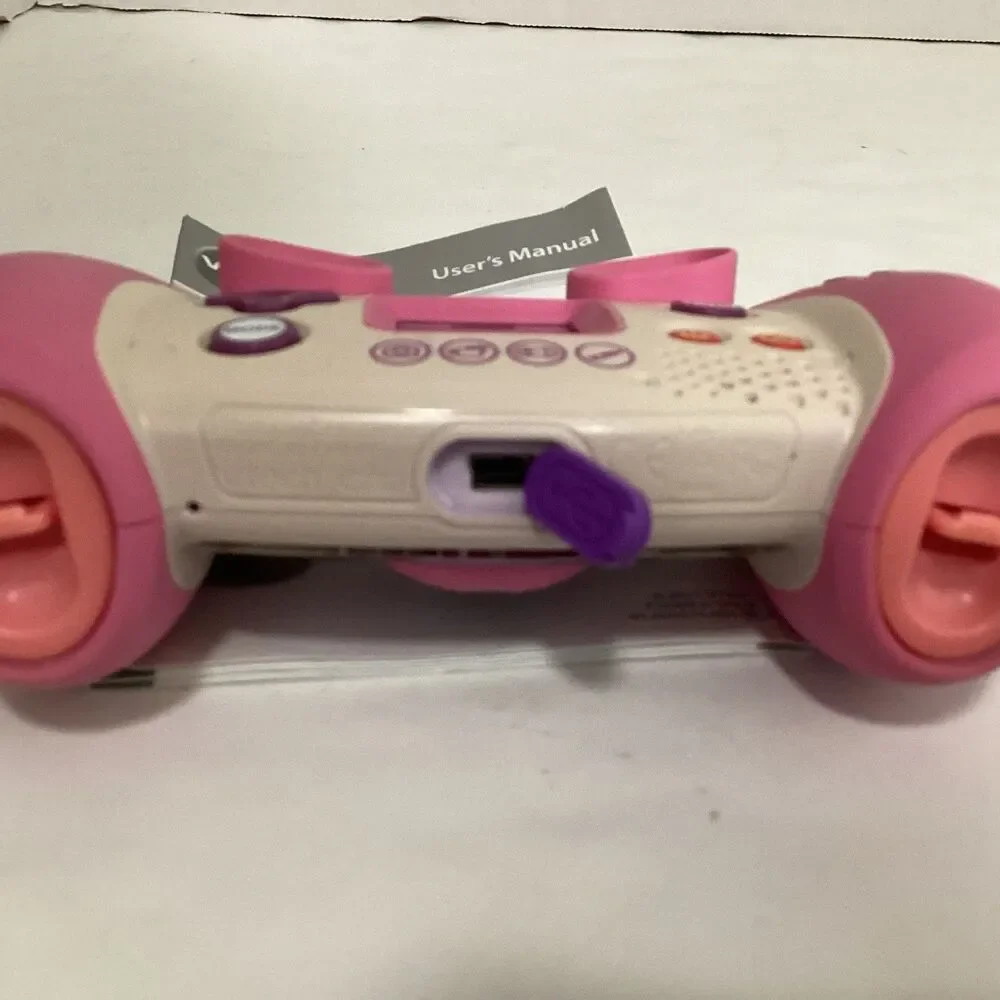 vtech kidizoom camera pink 1227 w/instruction booklet 2011 tested works